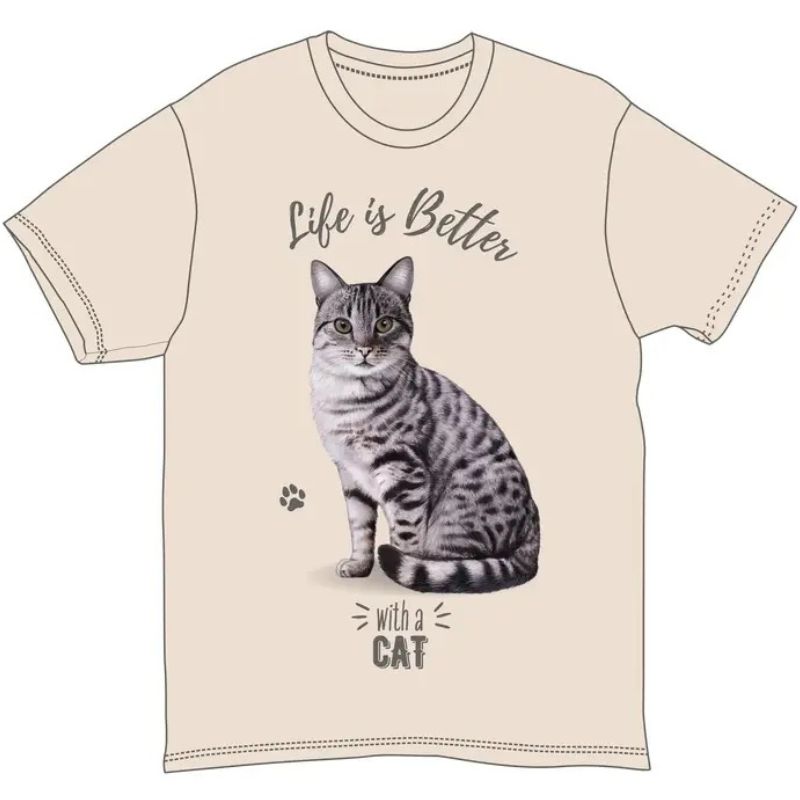 Silver Tabby Cat T-Shirt